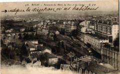 Royat-Panorama des Hotels du Parc et du Casino à Royat