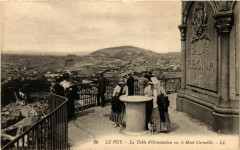 Le Puy - La Table d'Orientation sur le Mont Corneille
