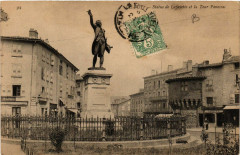 Le Puy - La Statue de Lafayette et le Tour Panessac