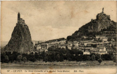 Le Puy - Le Mont Corneille et le Rocher Saint-Michel