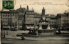 La Haute ... - Le Puy - Place du Breuil et la Fontaine Crozatier