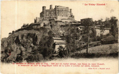 Le Chateau de Bouzois,pres Le Puy - Bati sur un rocher abrupt ...