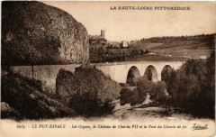 Le Puy-Espaly - Les Orgues le Chateau de Charles Vii et le Pont..