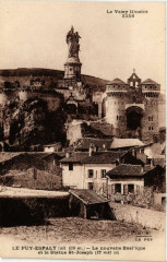Le Puy-Espaly (alt 650 m) - La nouvelle Basilique et la Statue -
													43 Haute Loire
												