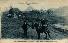 Les Hautes-Cevennes Illustrées - Une Paysanne cevenoie a cheval...