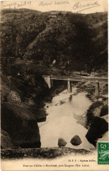 Pont sur l'Allier a Monistrol Pres Sangues (Hte-Loire)