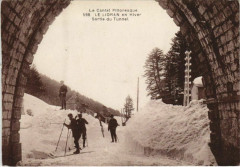 Le Lioran en Hiver Sortie du Tunnel France