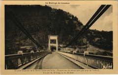 Le Barrage de Laussac Le pont suspendu de la Deveze France