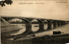 Creches s Saone Pont d'Arciat France