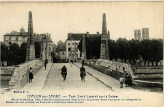 Chalon sur Saone Pont Saint-Laurent sur la Saone France
