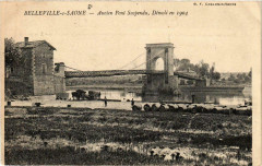Belleville s Saone Ancien Pont Suspendu France