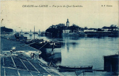Chalon sur Saone Vue prise du Quai Gambetta France