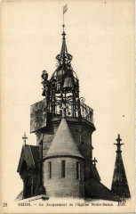 Dijon - Le Jacquemart de Eglise Notre-Dame à Dijon