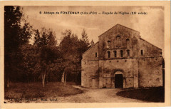 Abbaye de Fontenay (Cote-d'Or) - Facade de l'Eglise (Xii siécle)