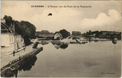 Auxerre L'Yonne vue Pont de la Tounelle à Auxerre