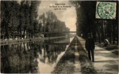 Laroche - Le Canal et la Passerelle (pris en aval)