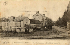 Saint-Honore-les-Bains-Rue des Garennes et Hotel de la Boule d'Or