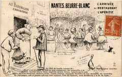 Nantes.Beurre-Blanc L'Arrivée au Restaurant L'Aperitif -
													58 Nièvre
												