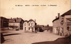 En Morvan - Moux - Les Ecoles - La Poste - Le Monument