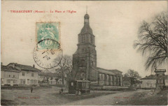Triaucourt La Place et L'Eglise