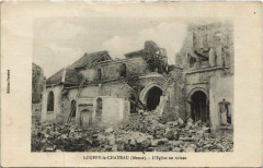 Louppy le Chateau (Mesuse) L' Eglise en ruines