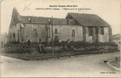 Grande Guerre 1914-1918 Louppy le Petit L'Eglise apres le