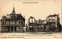 Militaire Revigny - Hotel de Ville avant et aprés