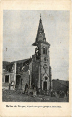 Eglise de Forges, d'apres une photographie allemande