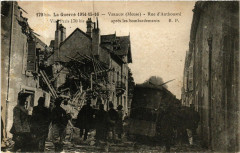 Verdun (Meuse) - Rue d'Anthouard aprés les bombardements à Verdun