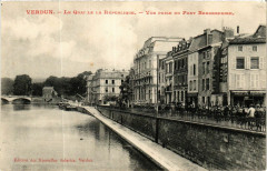 Verdun - Le Quai le la République - Vue prise du Pont Beaurepaire à Verdun