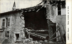 Sampigny - Maison éventrée par les obus à Sampigny