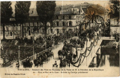 Bar le Duc-Pont et Rue de la Gare-Arrivée du Cortége présidentiel à Bar-le-Duc