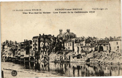 Verdun-Une Vue sur la Meuse-Les Tours de la Cathédrale à Verdun