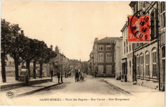 Saint Mihiel-Place des Regrets-Rue Carnot-Rue Morguesson à Saint-Mihiel