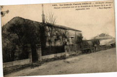 La Grande Guerre 1914-15 Mussey (Meuse) Maison incendice lors ...