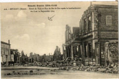 Grande Guerre 1914-15-16 Revigny(Meuse) Hotel de Ville et Rue ...