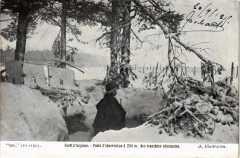 Forét d'Argonne - Poste d'observation á 200 m. des tranchées ....