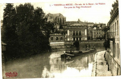Verdun-sur-Meuse -Un coin de la Meuse -Le Théátre -Vue prise du .. à Verdun
