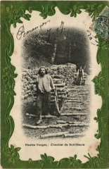 Hautes Vosges - chantier de schlitteurs embossed