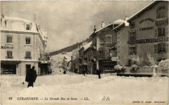 Gerardmer La Grande Rue en hiver à Gérardmer