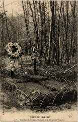 Guerre 1914-1915 Chipotte Tombes des Soldats francais -
													88 Vosges
												