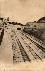Rouceux - Vue prise du pont du chemin -
													88 Vosges
												