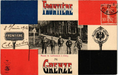 Frontiere - Grenze - Route de Lafrimbole á Cirey -
													54 Meurthe et Moselle
												