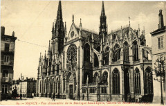 Nancy-Vue d'ensemble de la Basilique Saint Epvre à Nancy