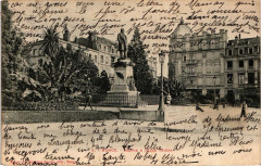 Nancy-Statue & Place Thiers à Nancy