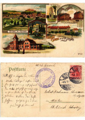 Litho Gruss aus Bitsch 1915. Lothringen -
													57 Moselle
												