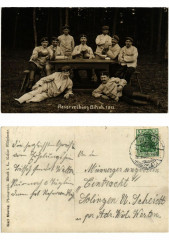 Carte photo Reserveübung Bitsch 1913. Lothringen -
													57 Moselle
												