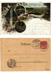Litho Gruss asu Hargarten 1899. Lothringen -
													57 Moselle
												