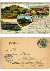 Litho Bitsch 1904. Lothringen
