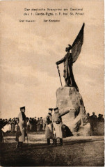 Der Deutsche Kronprinz am Denkmal des 1 Garde-Regts z F bei Saint- -
													57 Moselle
												